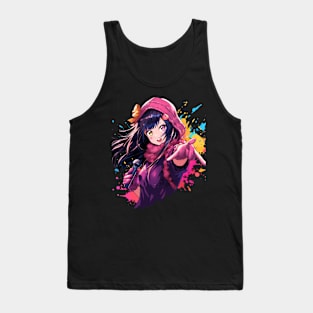 funny girl kawaii music Tank Top